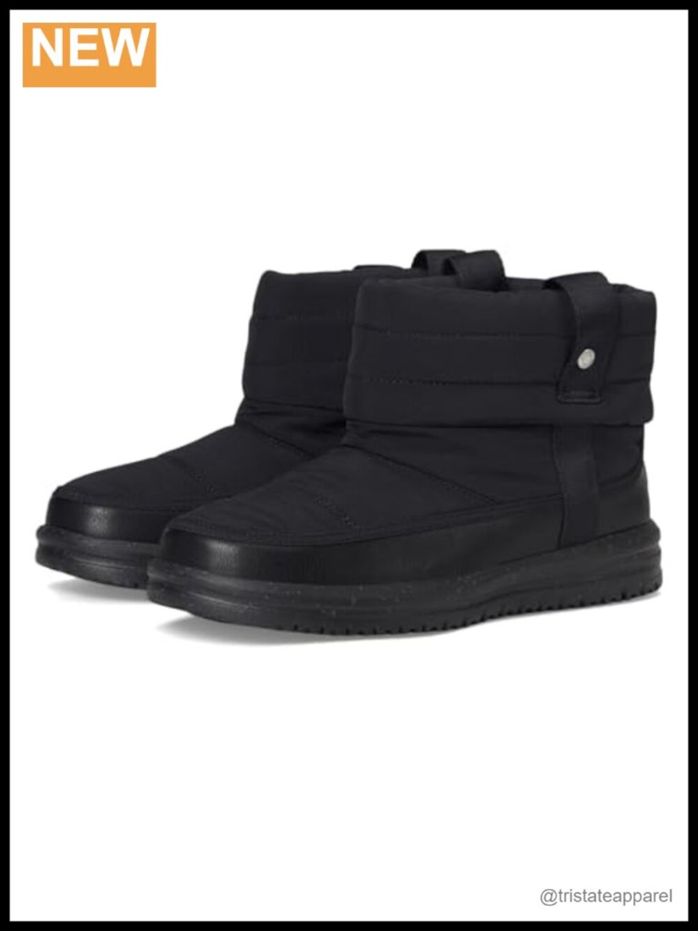 Nylon Quilt Ankle Boots Slip-On Pull-On Chukka Booties